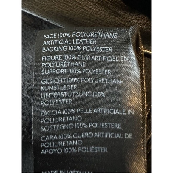 UO Silence + Noise Urban Outfitters Women’s Sydney Faux Vegan Leather Pants NWT - Picture 10 of 10